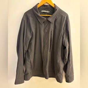 Icebreaker Merino Wool Men’s Hybrid Lined Jacket Coat, Size XL, Dark Grey. EUC